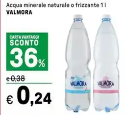 Iper La Grande Acqua minerale naturale o frizzante VALMORA offerta