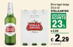 Iper La Grande Birra lager belga STELLA ARTOIS offerta