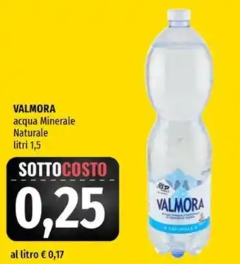 VALMORA acqua Minerale Naturale