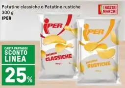 Iper La Grande Patatine classiche o Patatine rustiche IPER offerta