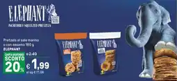 Iper La Grande Pretzels al sale marino o con sesamo ELEPHANT offerta