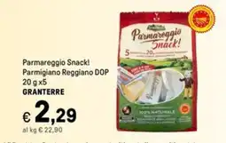 Iper La Grande Parmareggio Snack! Parmigiano Reggiano DOP GRANTERRE offerta