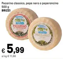 Iper La Grande Pecorino classico, pepe nero o peperoncino BRIZZI offerta