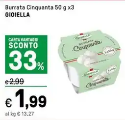 Iper La Grande Burrata Cinquanta GIOIELLA offerta
