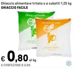 Iper La Grande Ghiaccio alimentare tritato o a cubetti GHIACCIO FACILE offerta