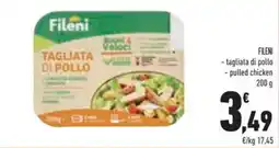 Conad FILENI - tagliata di pollo - pulled chicken offerta