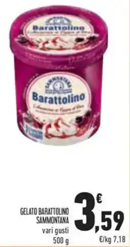 Conad Gelato barattolino SAMMONTANA offerta