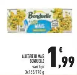 Conad Allegrie di mais BONDUELLE offerta