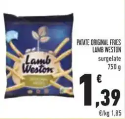 Conad Patate original fries LAMB WESTON offerta