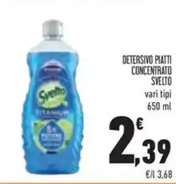 Conad Detersivo piatti concentrato SVELTO offerta