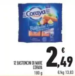 Conad 12 bastoncini di mare CORAYA offerta