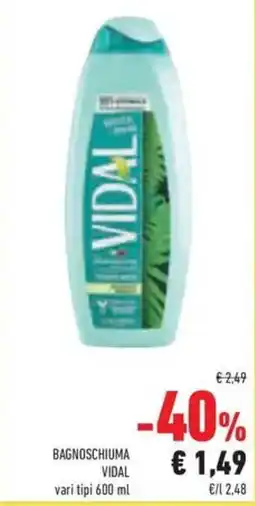 Conad Bagnoschiuma VIDAL offerta