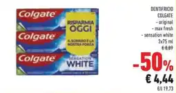 Conad Dentifricio COLGATE offerta
