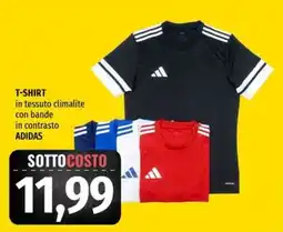 Famila Superstore T-SHIRT in tessuto climalite con bande in contrasto ADIDAS offerta
