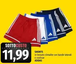 Famila Superstore SHORTS in tessuto climalite con bande laterali e coulisse ADIDAS offerta