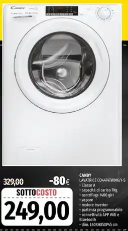 Famila Superstore CANDY LAVATRICE CO4474TWM6/1-S offerta