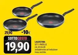 Famila Superstore Lagostina set 3 padelle offerta