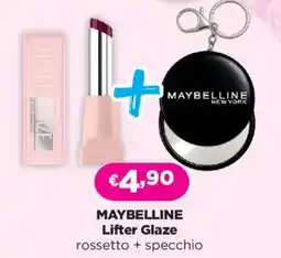 Acqua & Sapone MAYBELLINE Lifter Glaze rossetto + specchio offerta