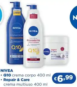 Acqua & Sapone NIVEA Q10 crema corpo, Repair & Care crema multiuso offerta