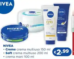 Acqua & Sapone NIVEA Creme crema multiuso, Soft crema multiuso, crema mani offerta
