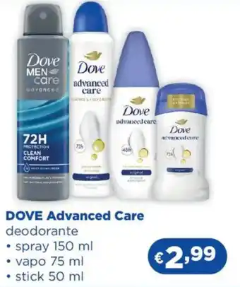 Acqua & Sapone DOVE Advanced Care deodorante offerta