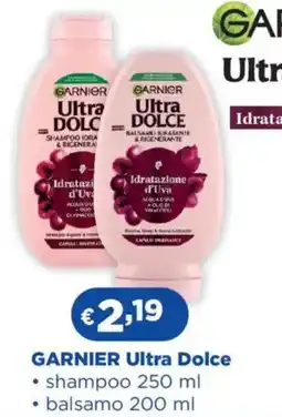 Acqua & Sapone GARNIER Ultra Dolce shampoo, balsamo offerta