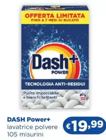 DASH Power+ lavatrice polvere