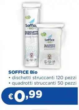 Acqua & Sapone SOFFICE Bio dischetti struccanti, quadrotti struccanti offerta