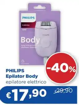 Acqua & Sapone PHILIPS Epilator Body epilatore elettrico offerta