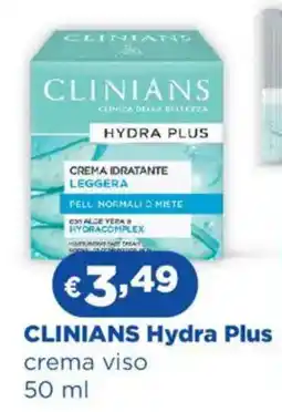 Acqua & Sapone CLINIANS Hydra Plus crema viso offerta