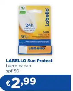 Acqua & Sapone LABELLO Sun Protect burro cacao spf 50 offerta