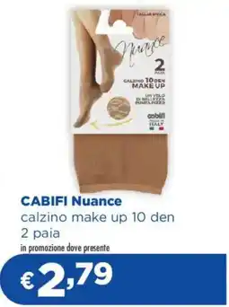 Acqua & Sapone CABIFI Nuance calzino make up 10 den offerta