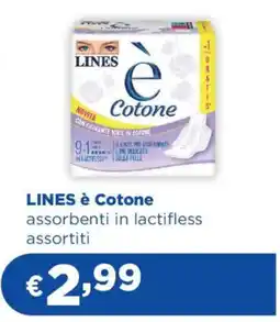 Acqua & Sapone LINES è Cotone assorbenti in lactifless offerta
