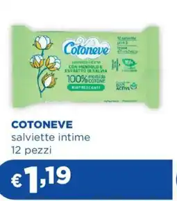 Acqua & Sapone COTONEVE salviette intime offerta