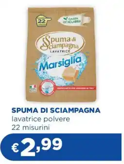 Acqua & Sapone SPUMA DI SCIAMPAGNA lavatrice polvere offerta