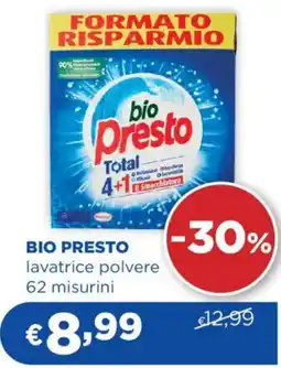 Acqua & Sapone BIO PRESTO lavatrice polvere offerta
