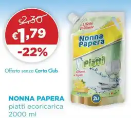 Acqua & Sapone NONNA PAPERA piatti ecoricarica offerta