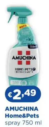 Acqua & Sapone AMUCHINA Home&Pets spray offerta