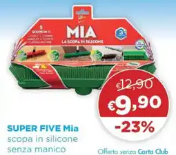 Acqua & Sapone SUPER FIVE Mia scopa in silicone senza manico offerta