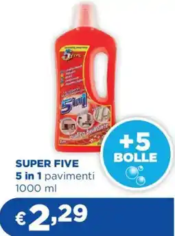 Acqua & Sapone SUPER FIVE 5 in 1 pavimenti offerta