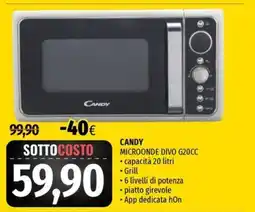 Famila Superstore CANDY MICROONDE DIVO G20CC offerta