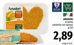 Famila Superstore AMADORI ortaiola cotoletta con spinaci offerta