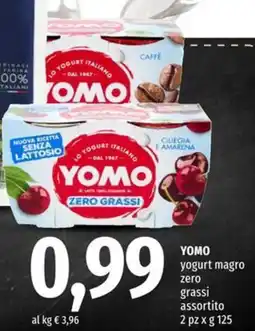 Famila Superstore YOMO yogurt magro zero offerta