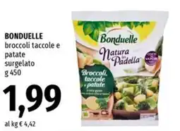 Famila Superstore BONDUELLE broccoli taccole e patate surgelato offerta