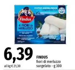 Famila Superstore FINDUS fiori di merluzzo surgelato offerta