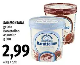 Famila Superstore SAMMONTANA gelato Barattolino offerta