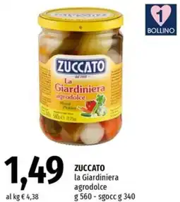 Famila Superstore ZUCCATO la Giardiniera agrodolce offerta