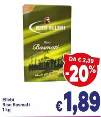 A&O Ellebi Riso Basmati 1kg offerta