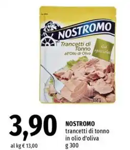 Famila Superstore NOSTROMO trancetti di tonno in olio d'oliva offerta
