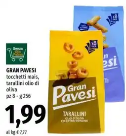 Famila Superstore GRAN PAVESI tocchetti mais, tarallini olio di oliva offerta